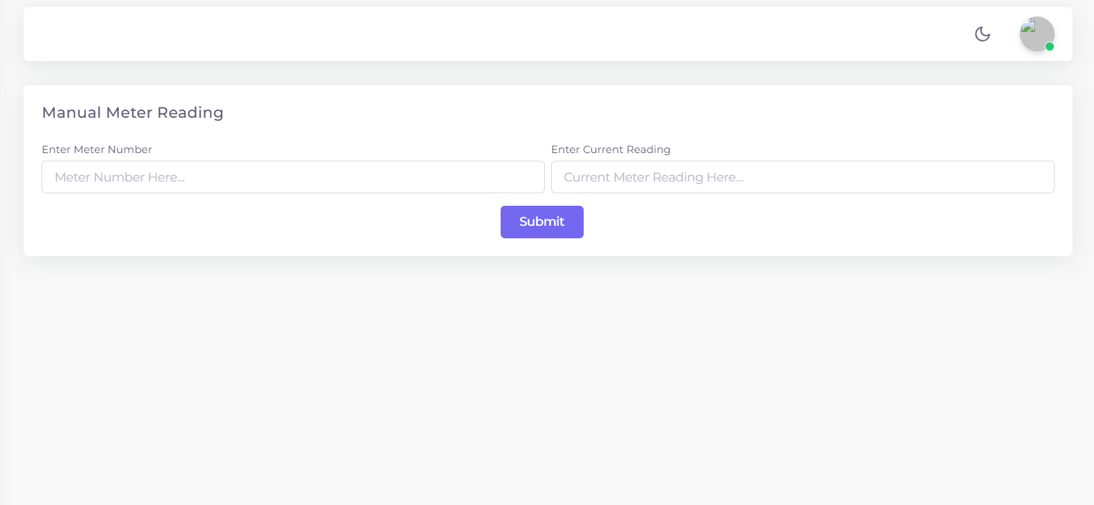 Kejarent Manual Meter Readings